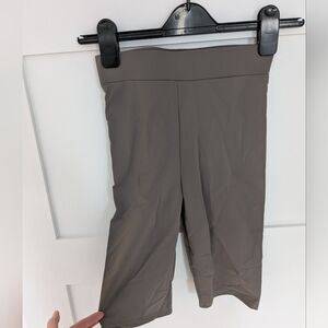 Zara Taupe High-Rise Active Bike Shorts